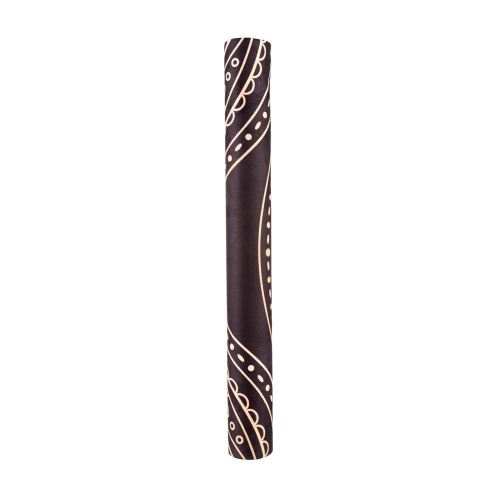 Podróżna mata do jogi Mandala OHM gold 1mm zwinieta