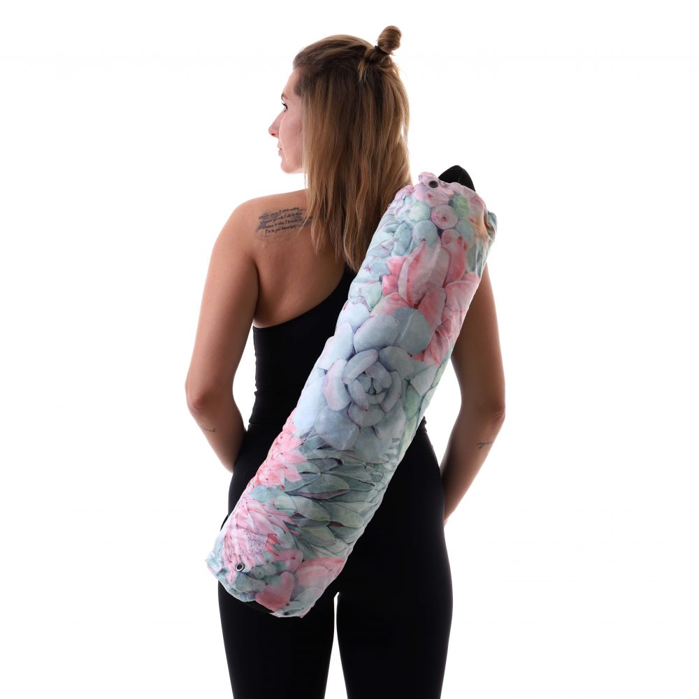 Torba do jogi Just Succulents z regulowanym paskiem na ramię
