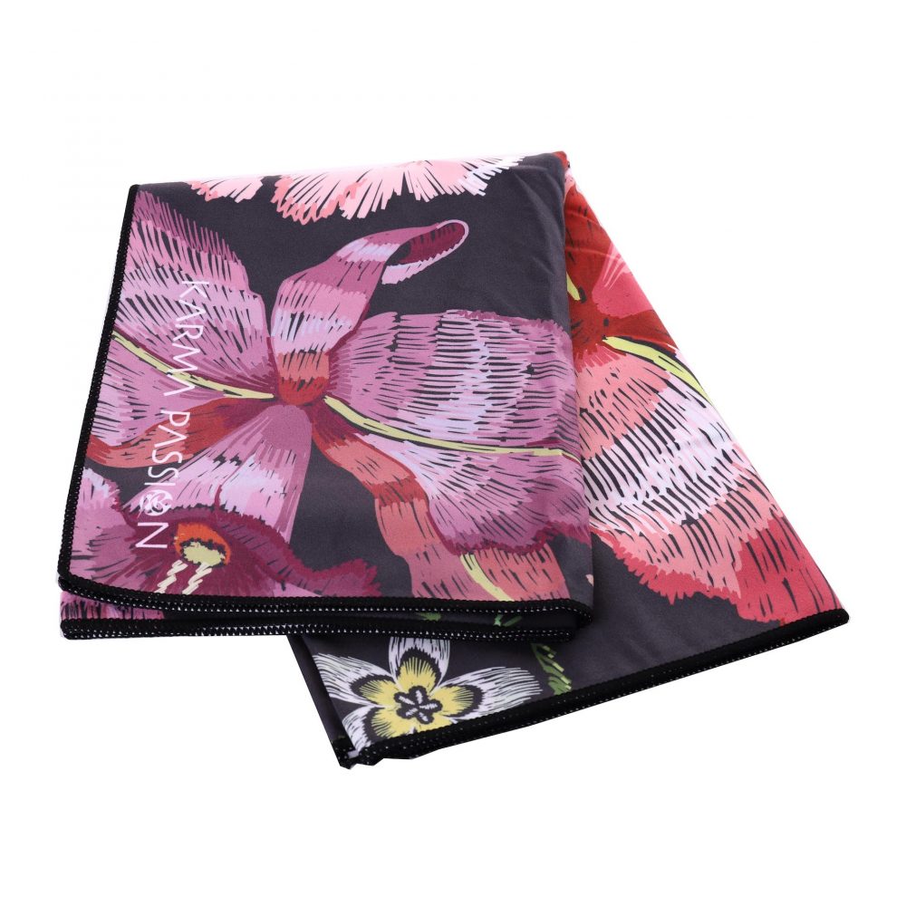 Designerski ręcznik Japanese Garden idealny do Bikram czy Hot Jogi