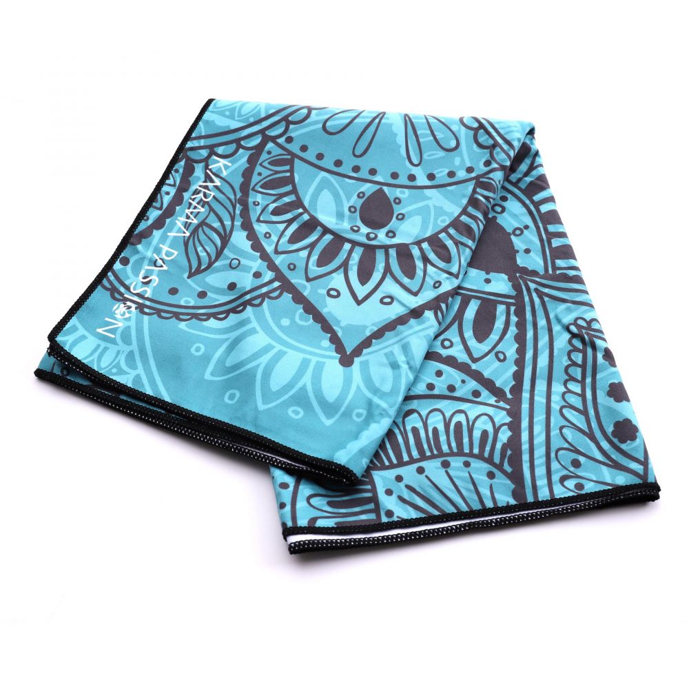Designerski ręcznik Mandala Deep idealny do Bikram czy Hot Jogi